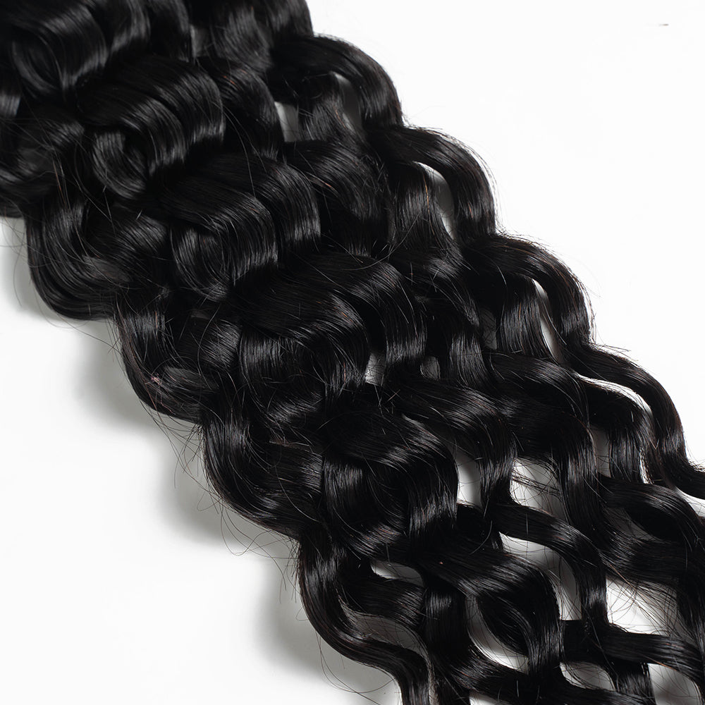 [Style Icon] Crochet Human Hair Pre Looped Afro Kinky V Bulk Natural Curly Hair for Kinky Twist Crochet Braiding Hair Natural Black 56 Gram/Pack
