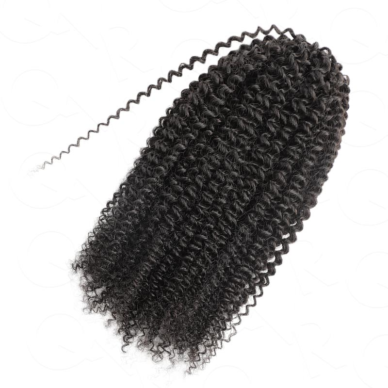 [Style Icon] Crochet Human Hair Pre Looped Knotless Hair Natural Curly Hair for Kinky Twist Crochet Braiding Hair